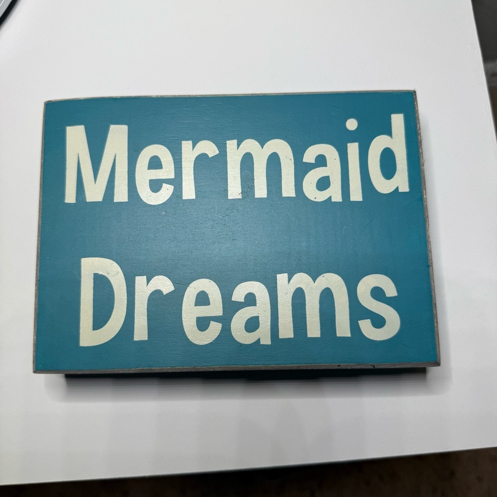 Mermaid wood decor